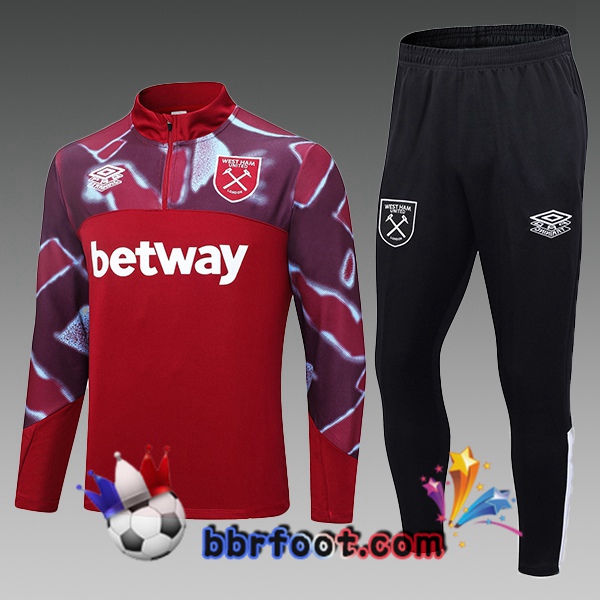 Survetement Foot West Ham Enfant Rouge 2023/2024