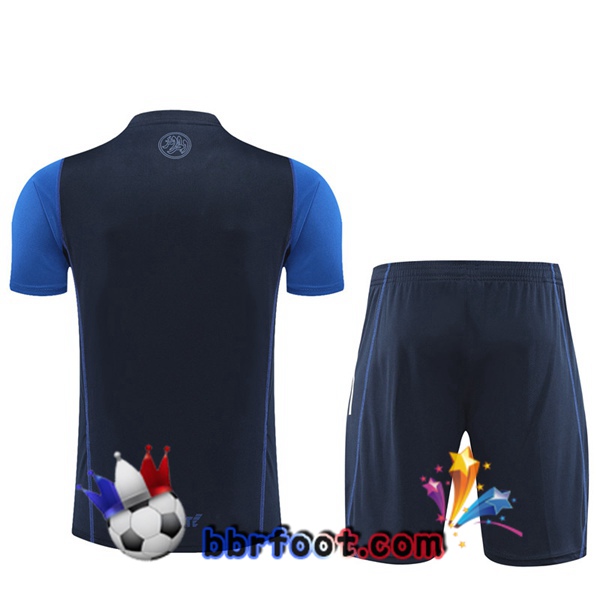 Training T-Shirts Algerie + Shorts Bleu Royal 2023/2024