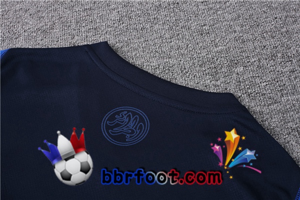 Training T-Shirts Algerie + Shorts Bleu Royal 2023/2024