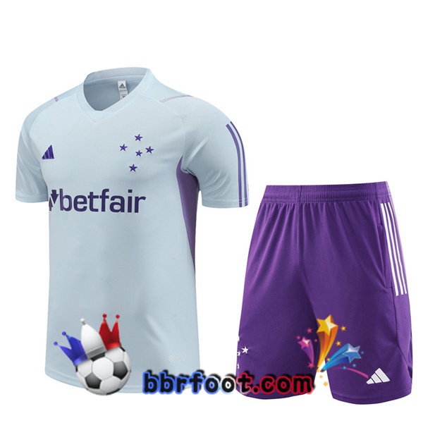 Training T-Shirts Cruzeiro EC + Shorts Gris 2023/2024