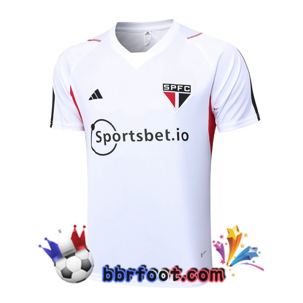 Training T-Shirts Sao Paulo FC Blanc 2023/2024