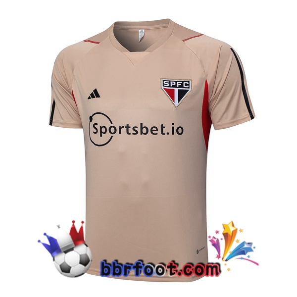 Training T-Shirts Sao Paulo FC Marron 2023/2024
