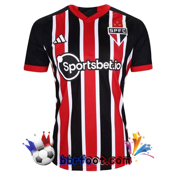 Maillot Foot Sao Paulo FC Exterieur Noir Rouge 2023/2024