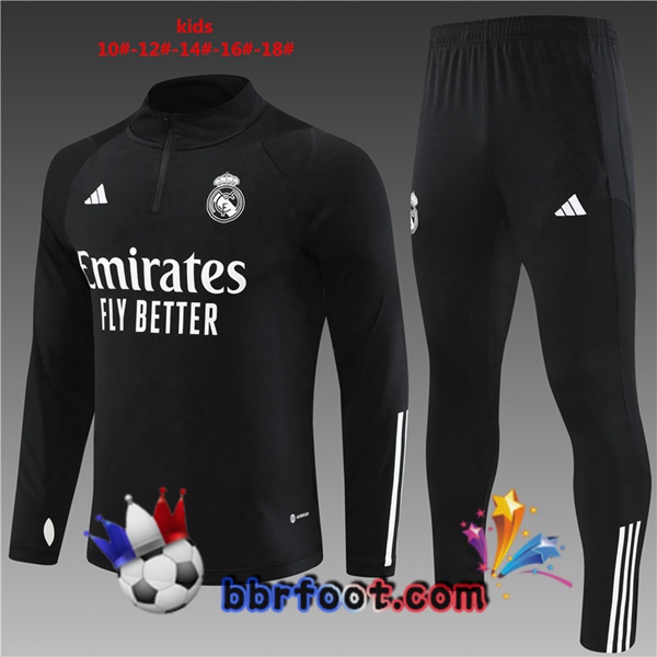 Survetement Foot Real Madrid Enfant Noir 2023/2024