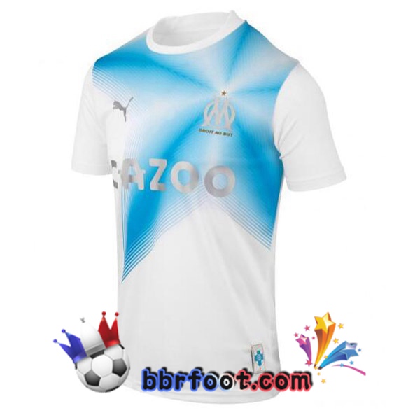 Maillot Foot Marseille OM Édition 30e Anniversaire Blanc Bleu 2022/2023