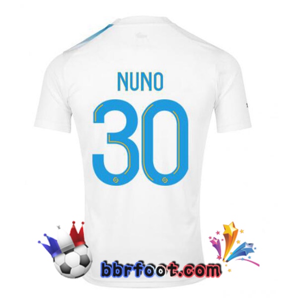 Maillot Foot Marseille OM (NUNO 30) Édition 30e Anniversaire Blanc Bleu 2022/2023