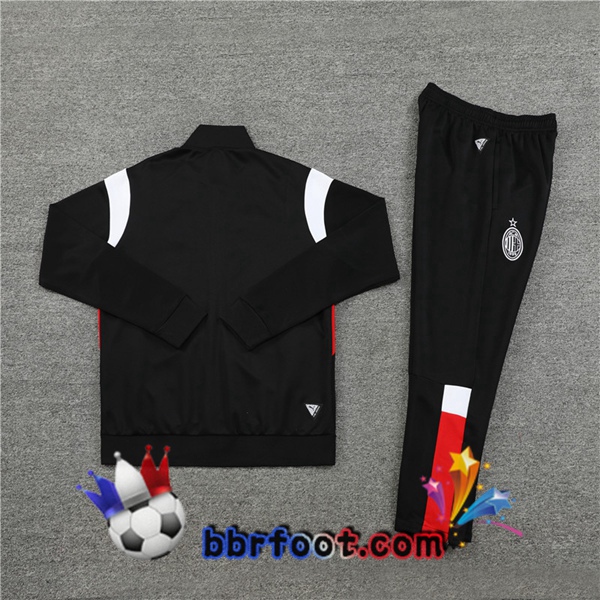 Veste Survetement Foot AC Milan Noir 2023/2024