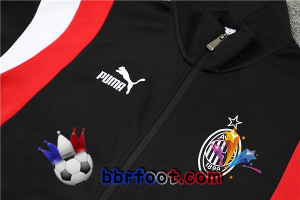 Veste Survetement Foot AC Milan Noir 2023/2024