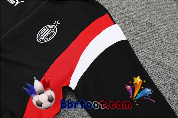 Veste Survetement Foot AC Milan Noir 2023/2024