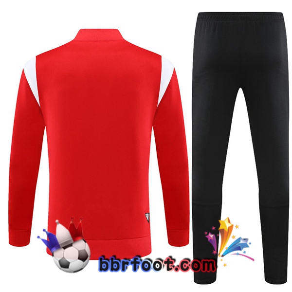 Veste Survetement Foot AC Milan Rouge 2023/2024