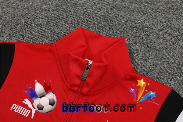 Veste Survetement Foot AC Milan Rouge 2023/2024