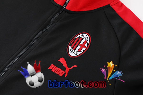 Veste Survetement Foot AC Milan Noir 2023/2024