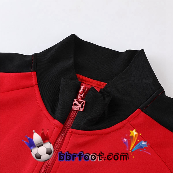 Veste Survetement Foot AC Milan Rouge 2023/2024