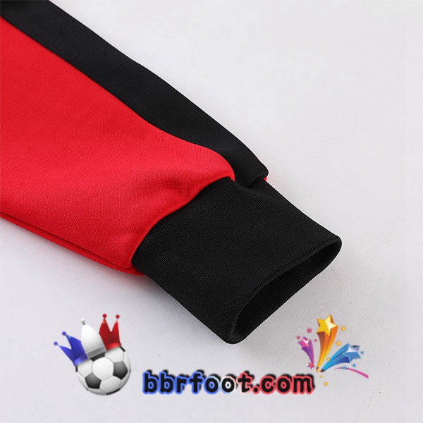 Veste Survetement Foot AC Milan Rouge 2023/2024