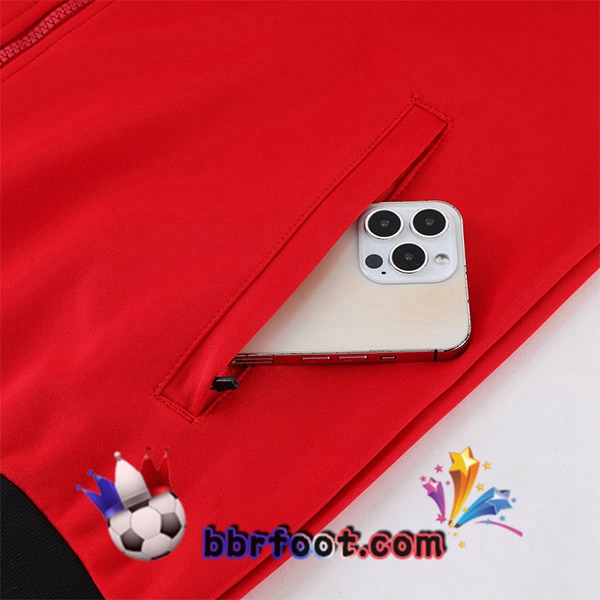 Veste Survetement Foot AC Milan Rouge 2023/2024