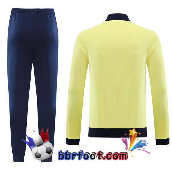 Veste Survetement Foot Manchester City Jaune 2023/2024