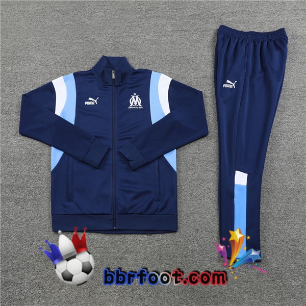 Veste Survetement Foot Marseille OM Bleu Royal 2023/2024