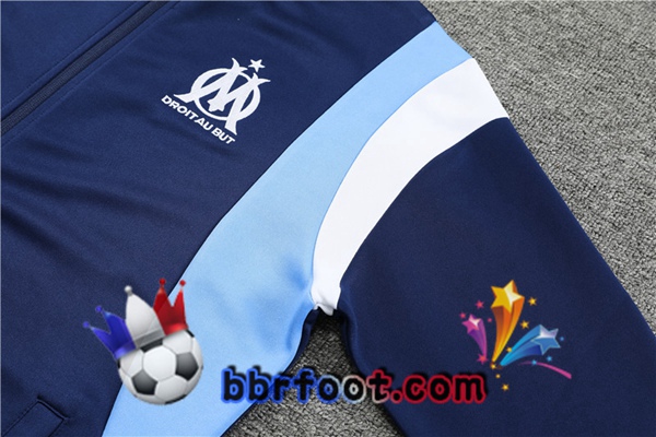 Veste Survetement Foot Marseille OM Bleu Royal 2023/2024