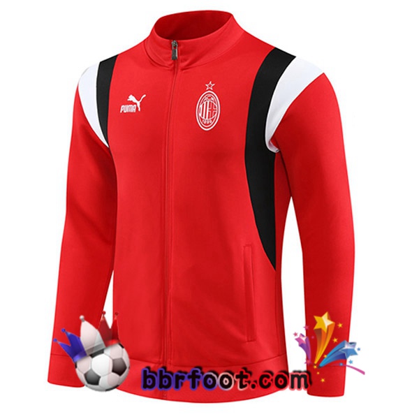 Veste Foot AC Milan Rouge 2023/2024