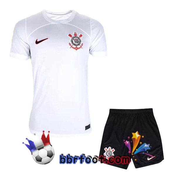 Maillot Foot Corinthians Enfant Domicile Blanc 2023/2024