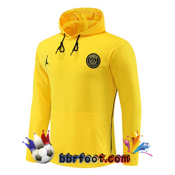 Sweatshirt à Capuche JORDAN Paris PSG Jaune 2023/2024
