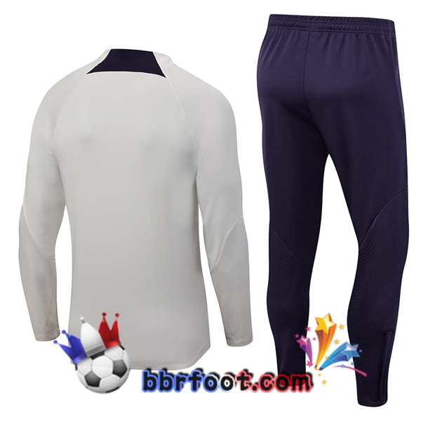 Survetement Foot Paris PSG Blanc 2023/2024