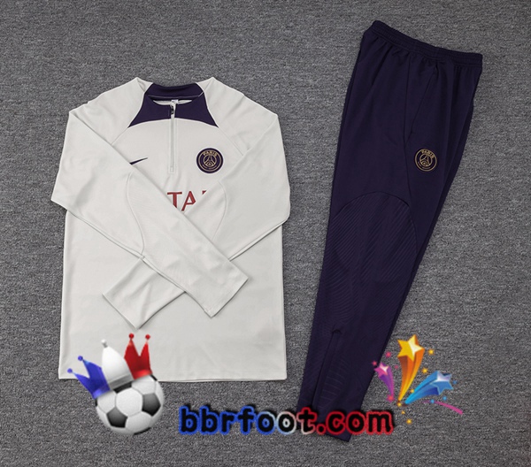 Survetement Foot Paris PSG Blanc 2023/2024