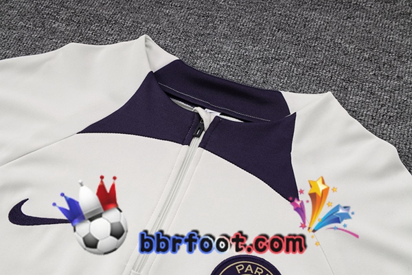 Survetement Foot Paris PSG Blanc 2023/2024