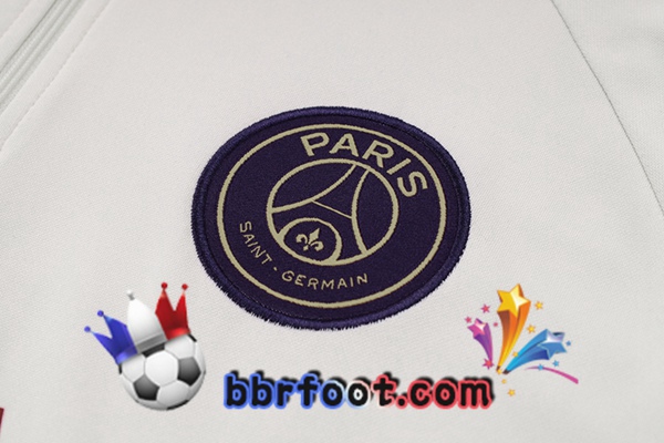 Survetement Foot Paris PSG Blanc 2023/2024