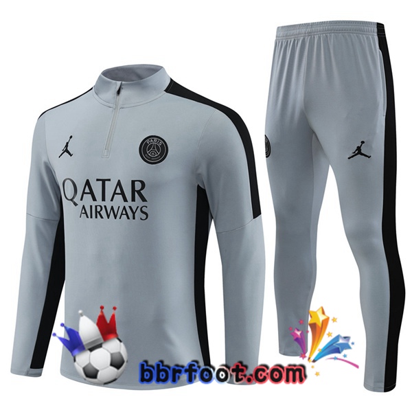 Survetement Foot JORDAN Paris PSG Gris 2023/2024