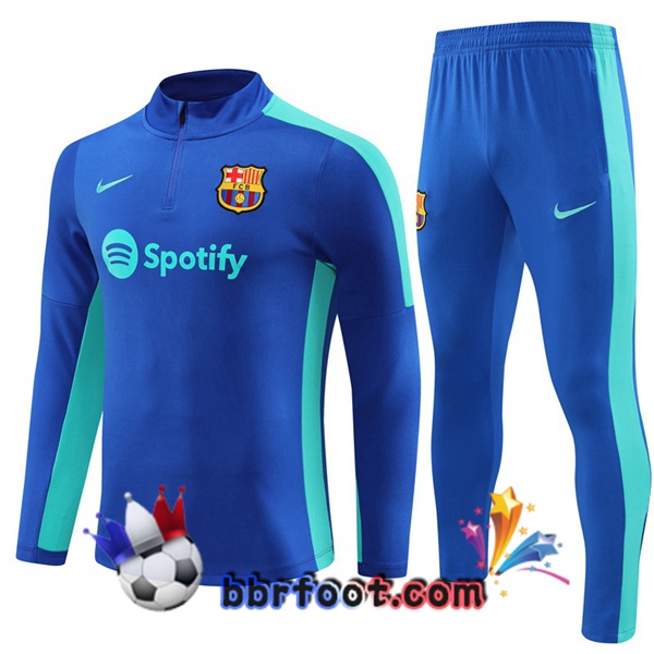 Survetement Foot FC Barcelone Bleu 2023/2024