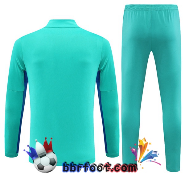 Survetement Foot FC Barcelone Cyan 2023/2024