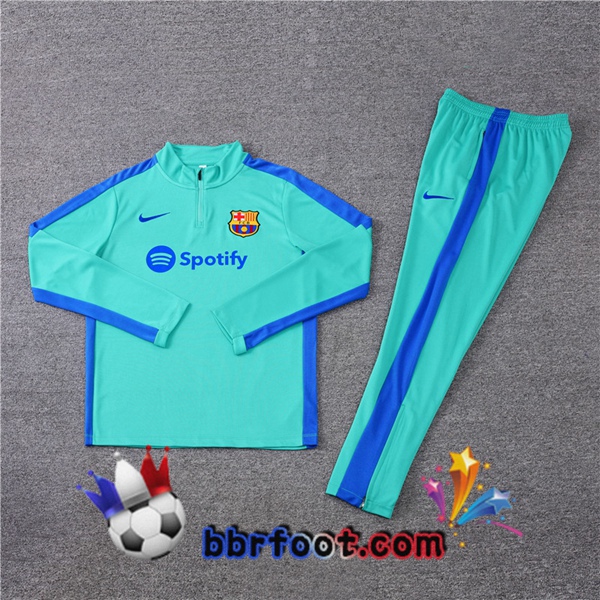 Survetement Foot FC Barcelone Cyan 2023/2024