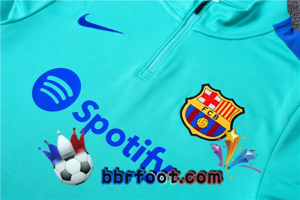 Survetement Foot FC Barcelone Cyan 2023/2024