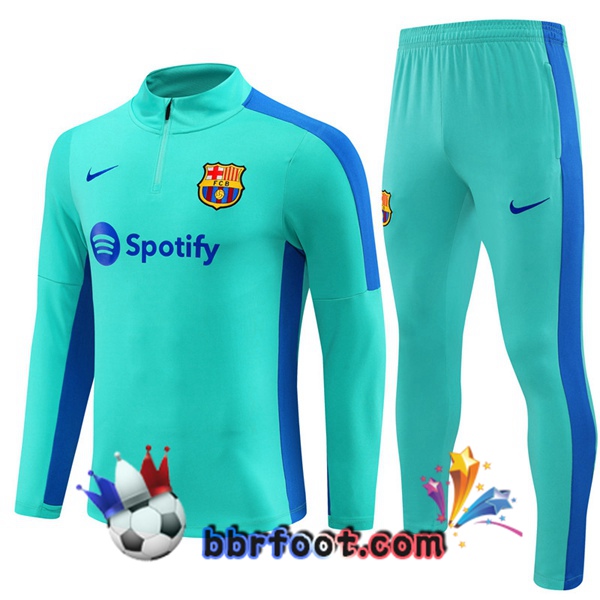 Survetement Foot FC Barcelone Cyan 2023/2024