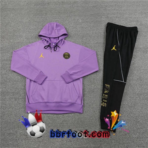 Capuche Survetement Foot JORDAN Paris PSG Pourpre 2023/2024