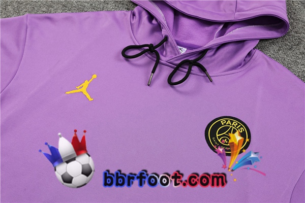 Capuche Survetement Foot JORDAN Paris PSG Pourpre 2023/2024