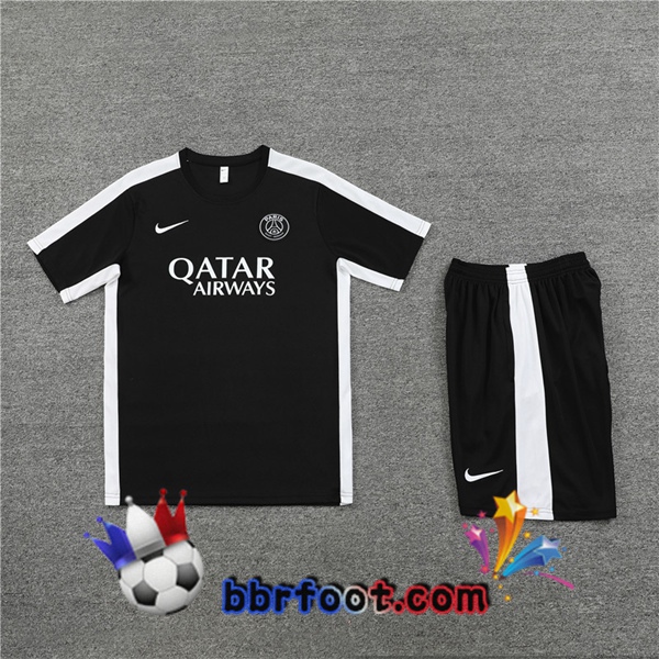 Training T-Shirts Paris PSG + Shorts Noir 2023/2024
