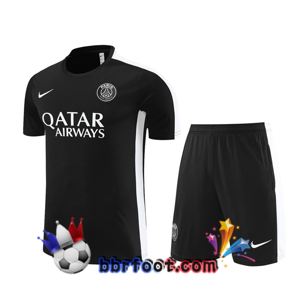 Training T-Shirts Paris PSG + Shorts Noir 2023/2024