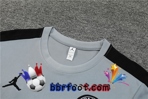 Training T-Shirts JORDAN Paris PSG + Shorts Gris 2023/2024
