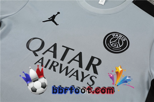 Training T-Shirts JORDAN Paris PSG + Shorts Gris 2023/2024