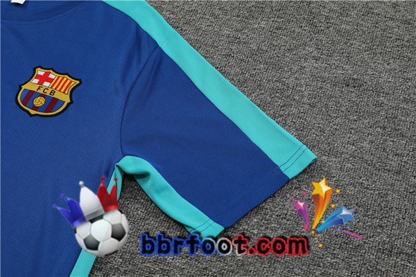 Training T-Shirts FC Barcelone + Shorts Bleu 2023/2024