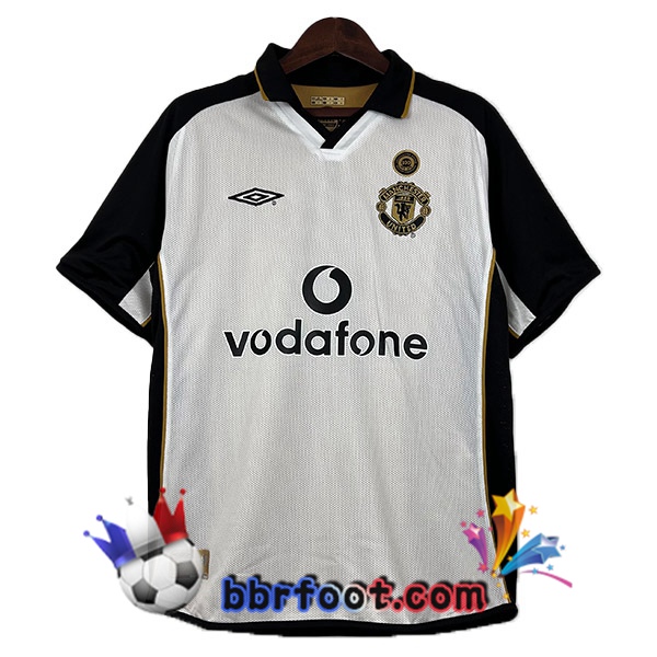 Maillot Foot Manchester United Retro Édition 100e Anniversaire Blanc