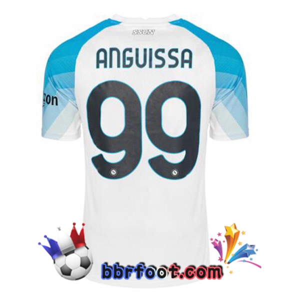 Maillot Foot SSC Naples (Anguissa 99) Face Game Bleu Blanc 2022/2023