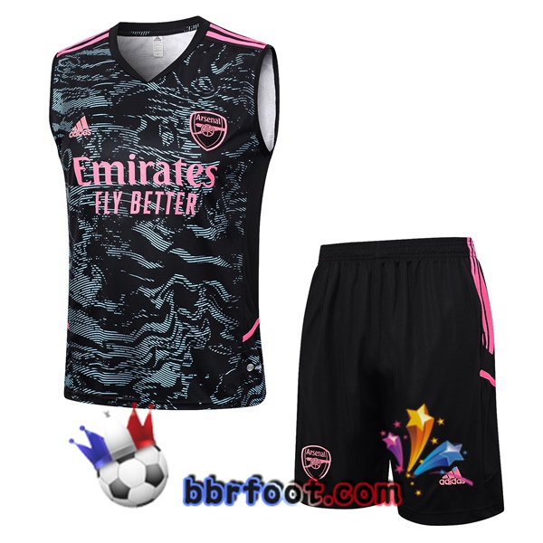 Gilet Foot Arsenal + Shorts Noir Vert 2023/2024