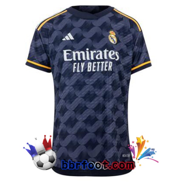 Maillot Foot Real Madrid Exterieur Bleu 2023/2024