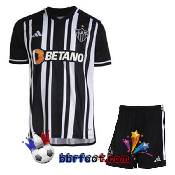 Maillot Foot Atletico Mineiro Enfant Domicile Noir Blanc 2023/2024