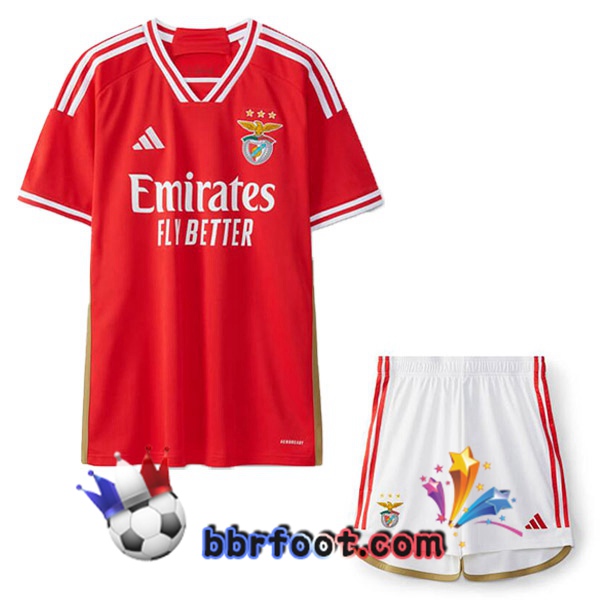 Maillot Foot S.L Benfica Enfant Domicile Rouge 2023/2024