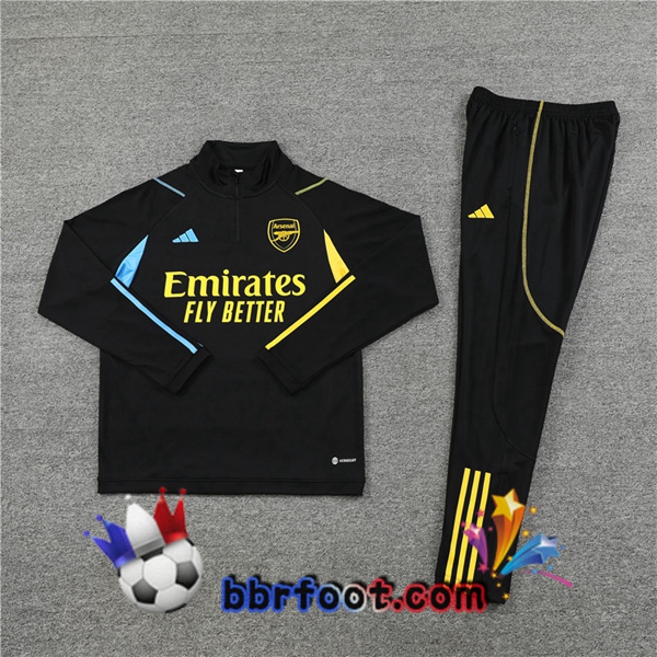 Survetement Foot Arsenal Noir 2023/2024