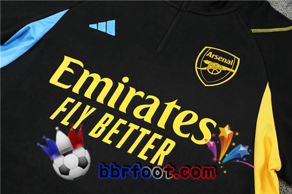 Survetement Foot Arsenal Noir 2023/2024
